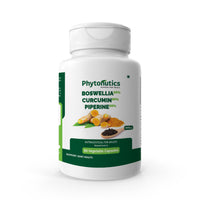 Boswellia Serrata & Curcumin with Piperine - Bone and Joint Health, Reduce Inflammation -(60 Veg. Capsules) (Pack of 1) (Copy)