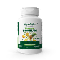 Pineapple Bromelain 400mg 1200 GDU/gm - Natural Digestive Enzyme, Anti-Inflammation Support - (60 Veg. Capsules) (Pack of 1)