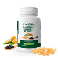 Boswellia Serrata & Curcumin with Piperine - Supports Immune Function, Reduce Inflammation -() (60 Veg. Capsules) (Pack of 1)