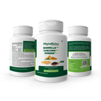 Boswellia Serrata & Curcumin with Piperine - Bone and Joint Health, Reduce Inflammation -(60 Veg. Capsules) (Pack of 1) (Copy)