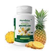 Pineapple Bromelain 400mg 1200 GDU/gm - Natural Digestive Enzyme, Anti-Inflammation Support - (60 Veg. Capsules) (Pack of 1)