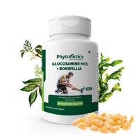 Glucosamine HCL with Boswellia 400mg - Supports Joints and Cartilage Health, Relieves Stiffness and Pain - (60 Veg. Capsules) (Pack of 1)