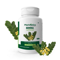 Senna Leaf Extract 400mg - Relief from Constipation, Supports Bowel Movement - (60 Veg. Capsules) (Pack of 1)