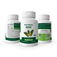 Senna Leaf Extract 400mg - Relief from Constipation, Supports Bowel Movement - (60 Veg. Capsules) (Pack of 1)